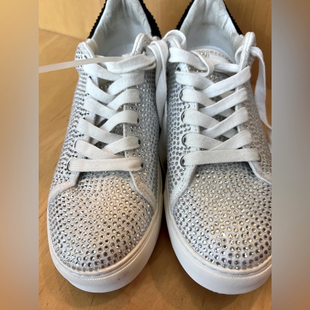 NWOT Kurt Geiger London Laney Crystal Lace-up Platform Sneakers